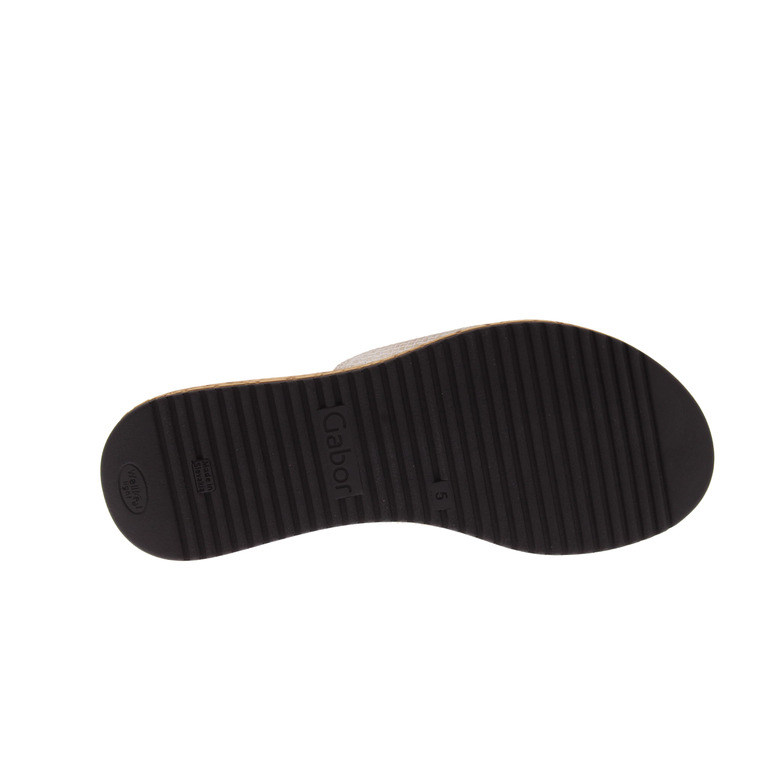Gabor thong slippers gold 5