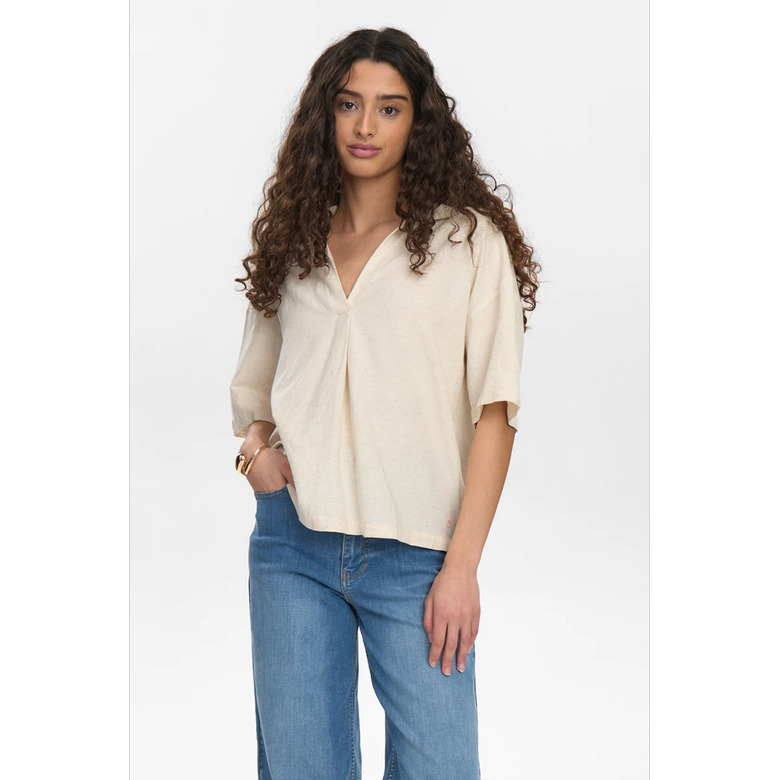 Numph blouse beige 2