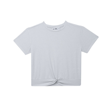 Someone Junior Meisjes t-shirt zilver
