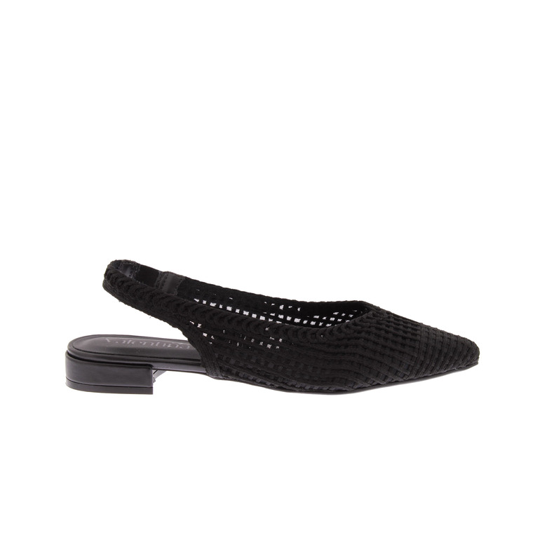 Valentina slingbacks black