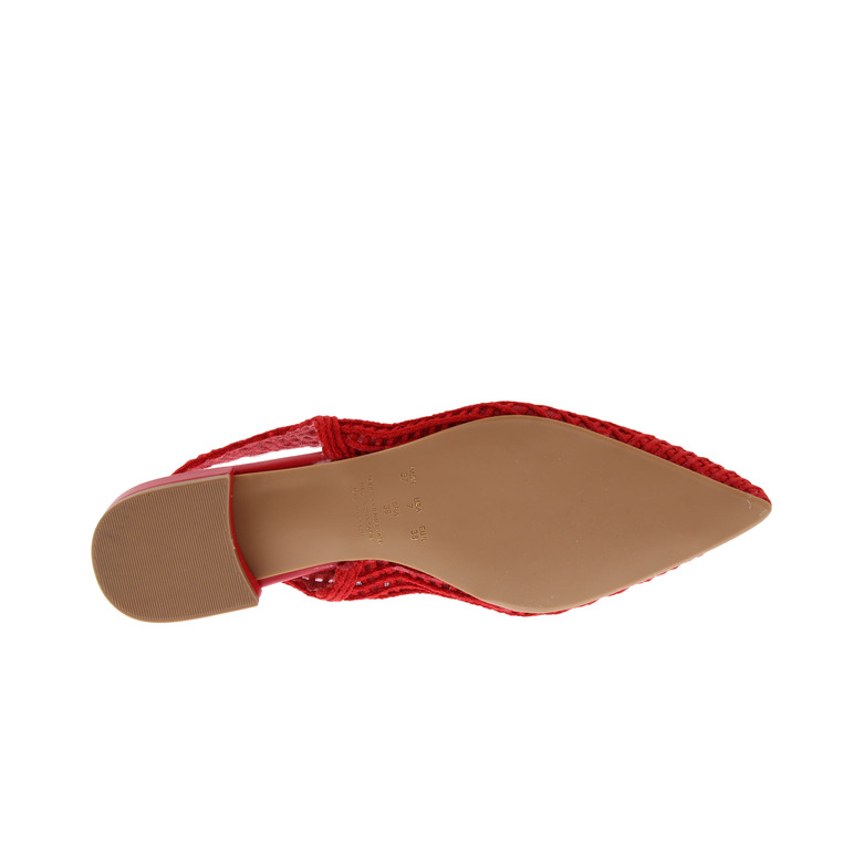 Valentina slingbacks red 5