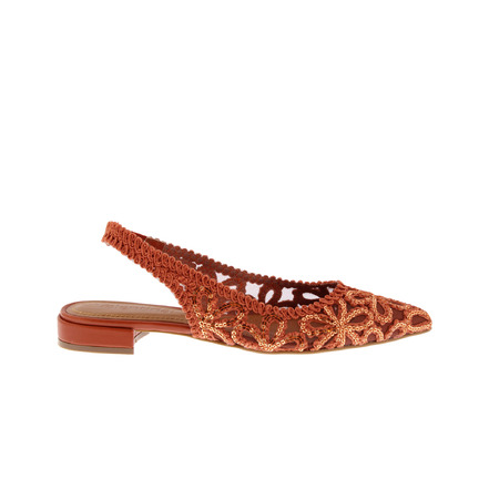 Valentina slingbacks orange
