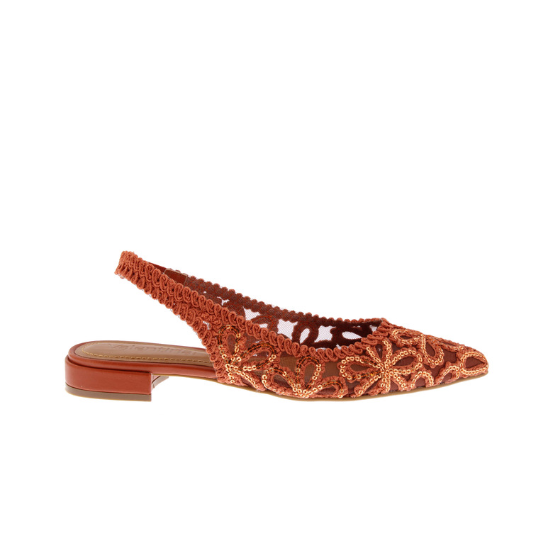 Valentina slingbacks orange