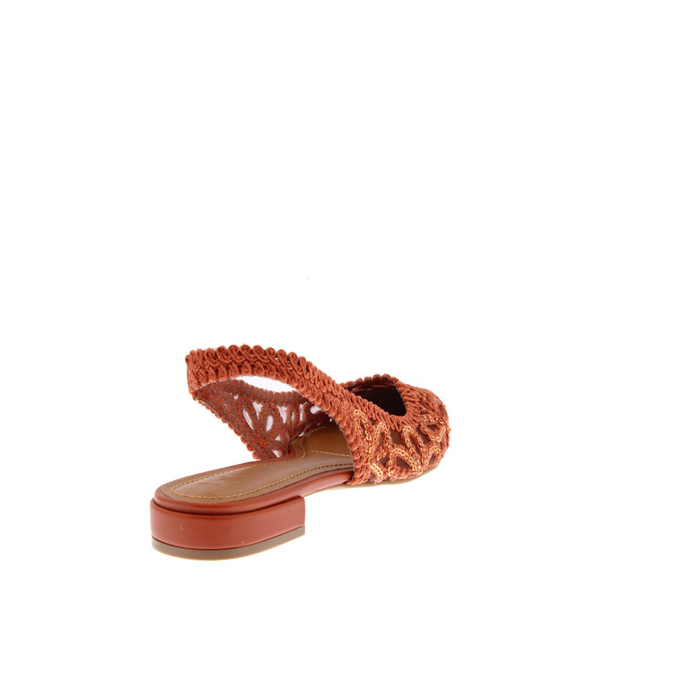 Valentina slingbacks orange 4
