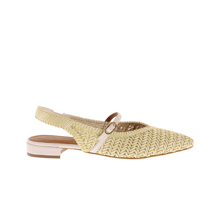 Valentina slingbacks ecru