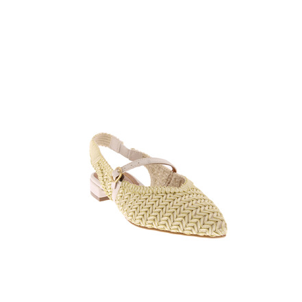 Valentina slingbacks ecru