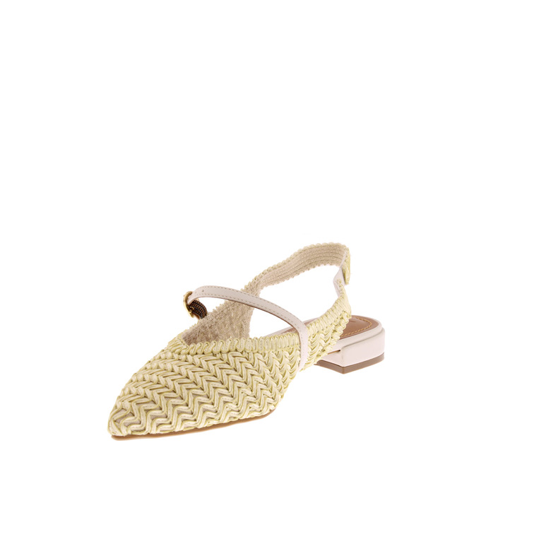 Valentina slingbacks ecru 3