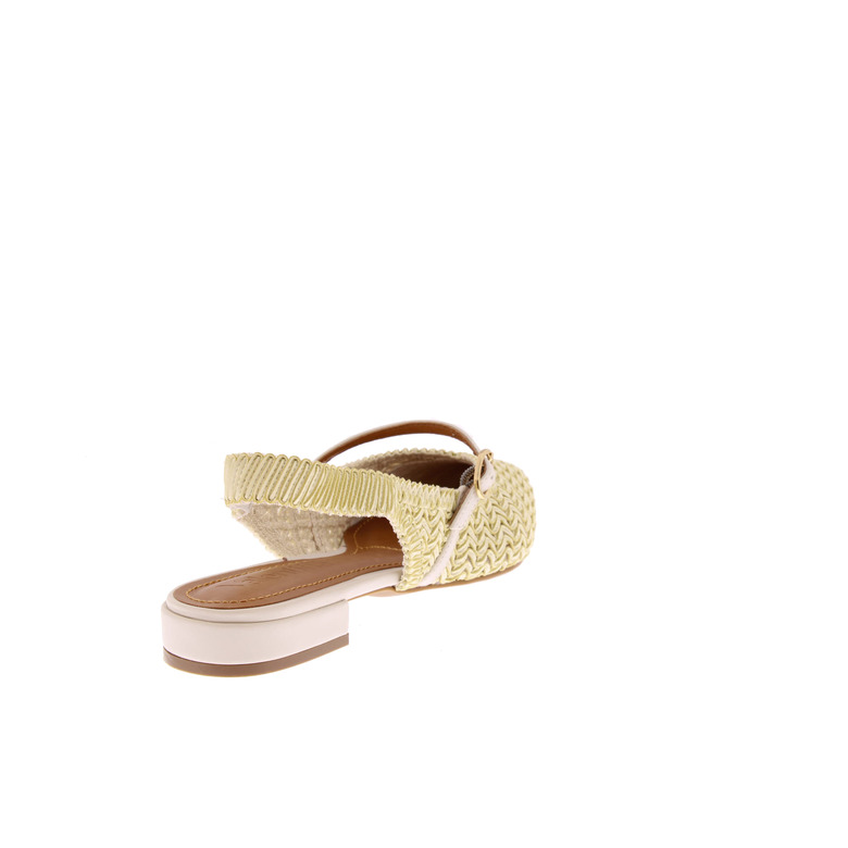 Valentina slingbacks ecru 4