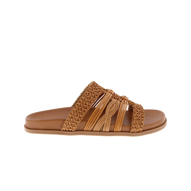 Valentina thong slippers camel 1
