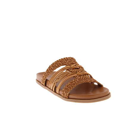 Valentina thong slippers camel