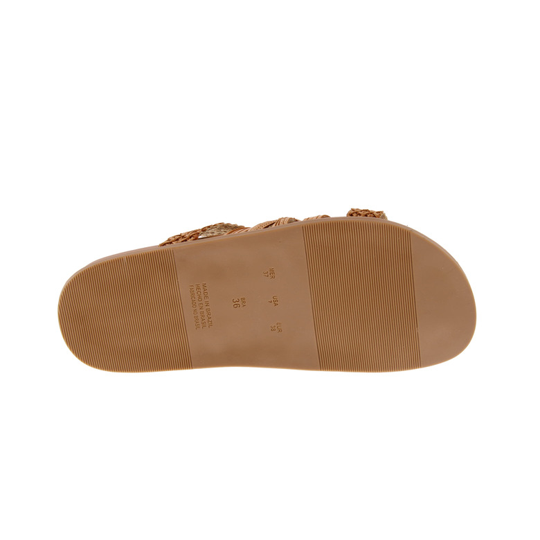 Valentina thong slippers camel 5