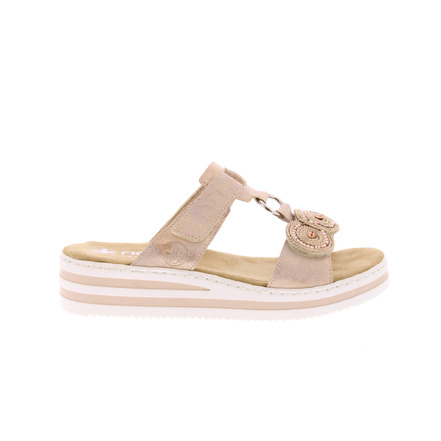 Rieker thong slippers pink