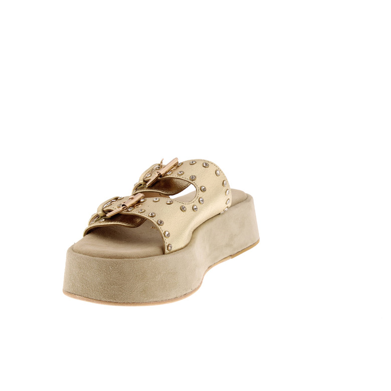 Janet & Janet thong slippers gold 3