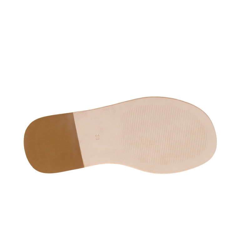 Janet & Janet thong slippers gold 5