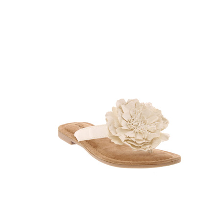 Lazamani thong slippers ecru
