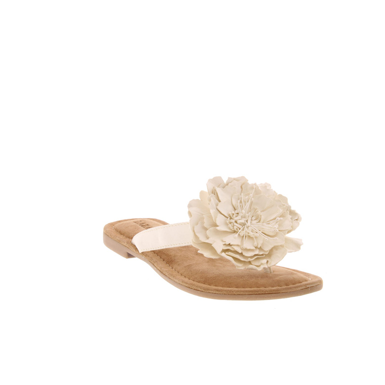Lazamani thong slippers ecru 2