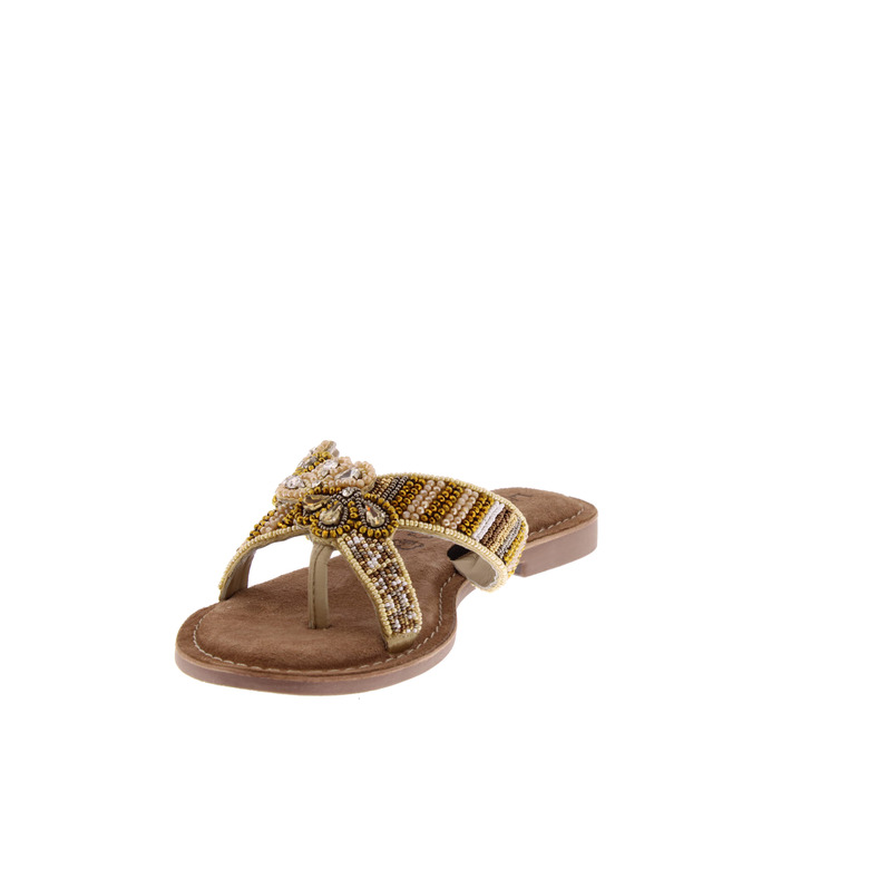 Lazamani thong slippers lightbrown 3