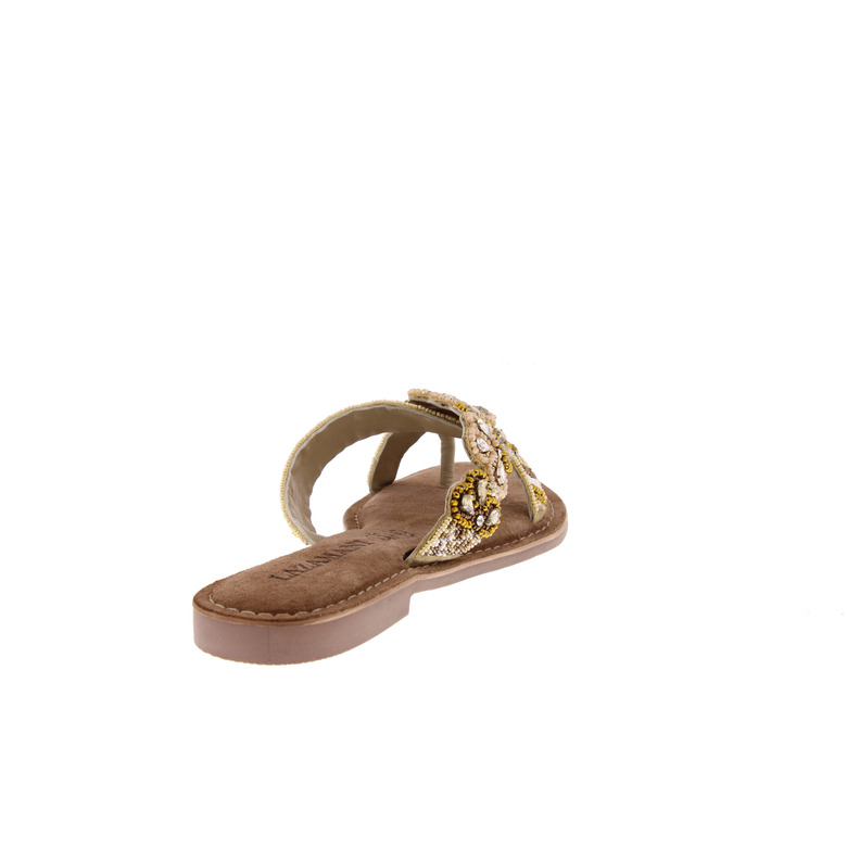 Lazamani thong slippers lightbrown 4