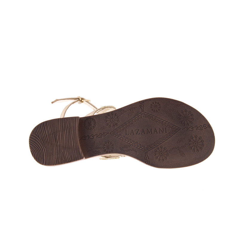 Lazamani sandals gold 5