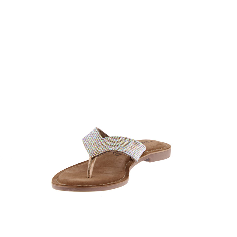 Lazamani thong slippers brown 3