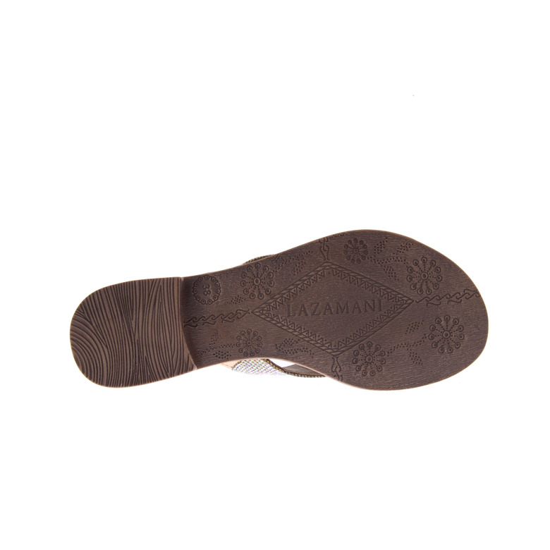Lazamani thong slippers brown 5