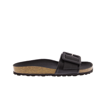 Verbenas thong slippers black
