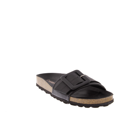 Verbenas thong slippers black