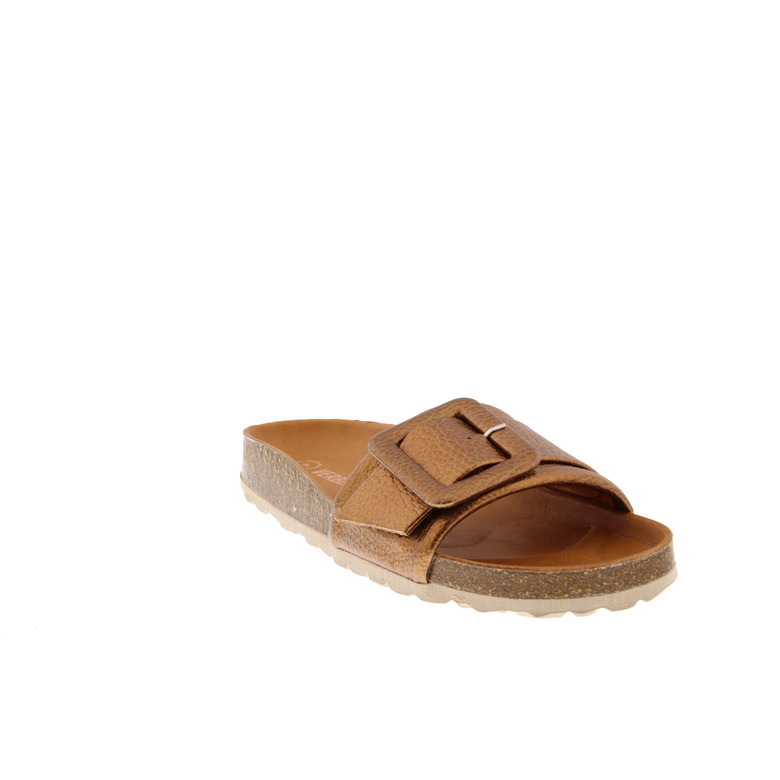 Verbenas thong slippers bronze 2