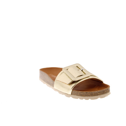 Verbenas thong slippers gold