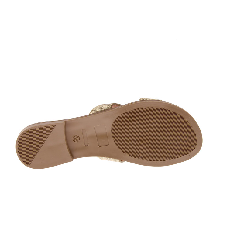 Scapa thong slippers gold 5