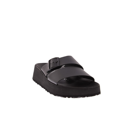 Birkenstock thong slippers black