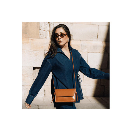 Ann Kurz crossbody brown