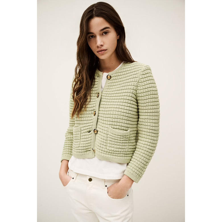 Ba&sh cardigan groen 2