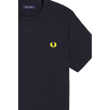 Fred Perry t-shirts zwart mÉlange