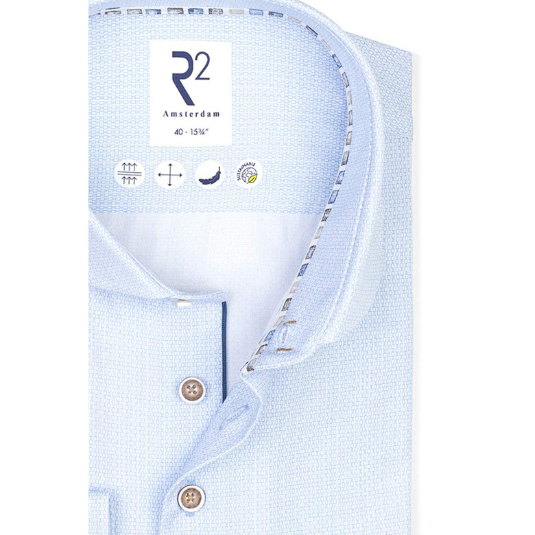 R2 Amsterdam hemd blauw 2