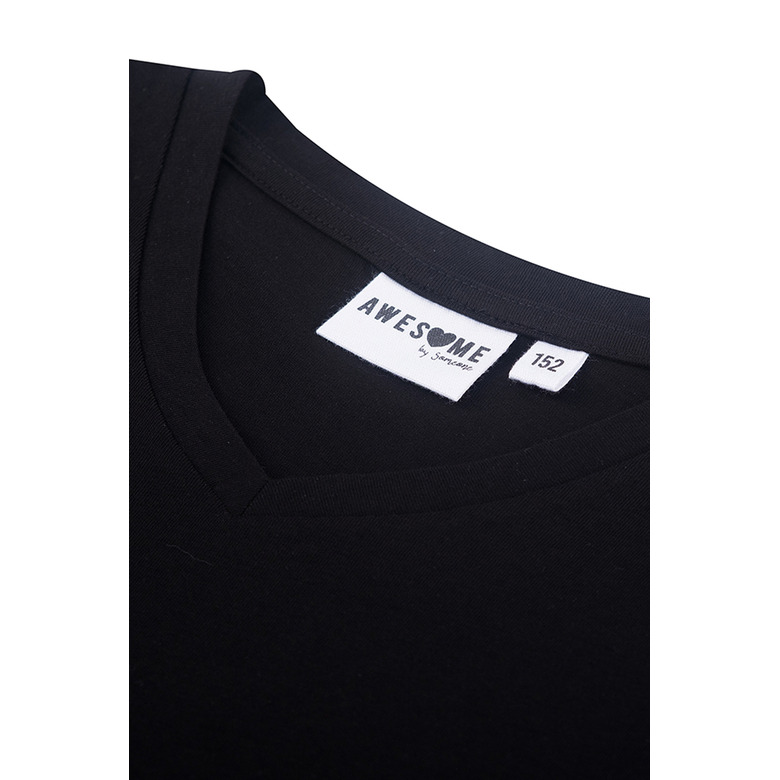 Someone Junior Meisjes t-shirt zwart 2