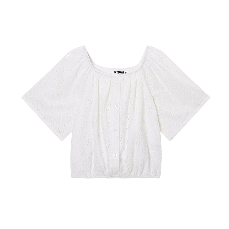 Someone Junior Meisjes blouse ecru 1