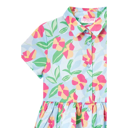 Someone Kids kleid blau