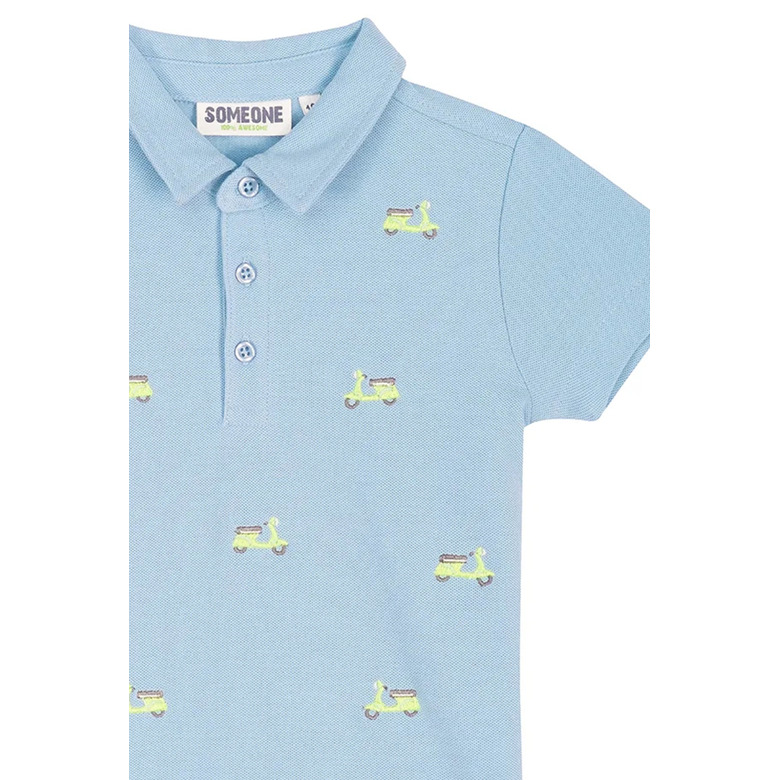 Someone Kids polo bleu 2