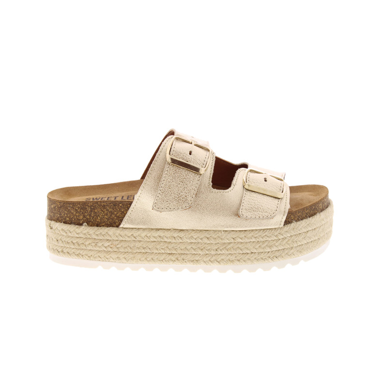 Sweet Lemon thong slippers gold