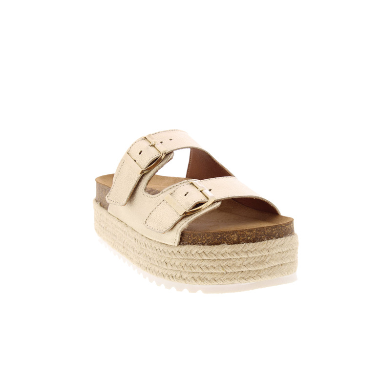 Sweet Lemon thong slippers gold 2