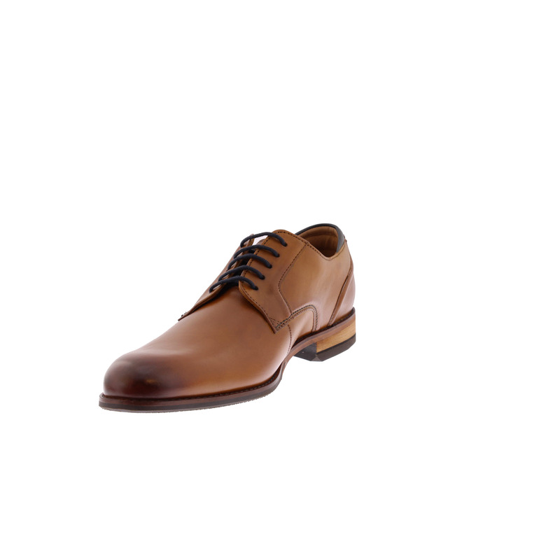 Clarks lace shoes cognac 3