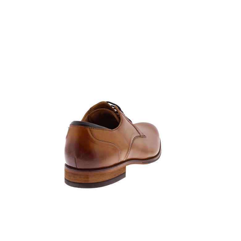 Clarks lace shoes cognac 4