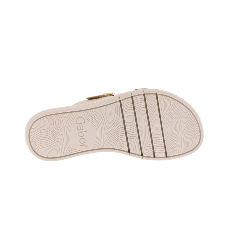 Gabor thong slippers ecru 5