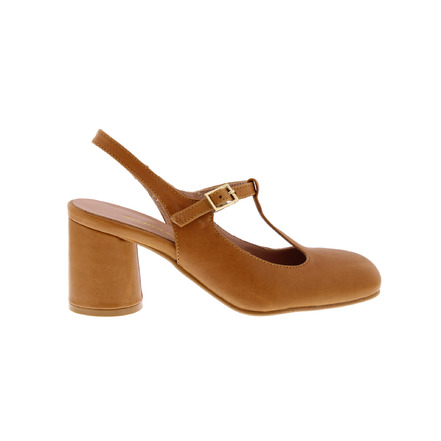 Atelier 04 slingbacks cognac