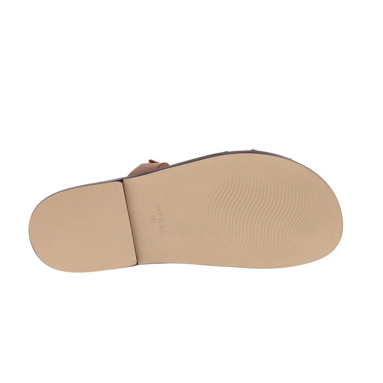 Atelier 04 thong slippers cognac 5