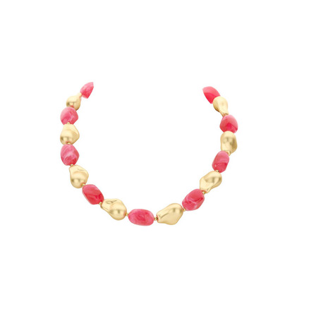 Les Cordes necklace pink