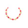 Les Cordes halsketting roze 1