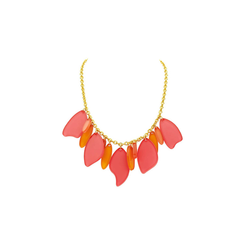 Les Cordes collier rose