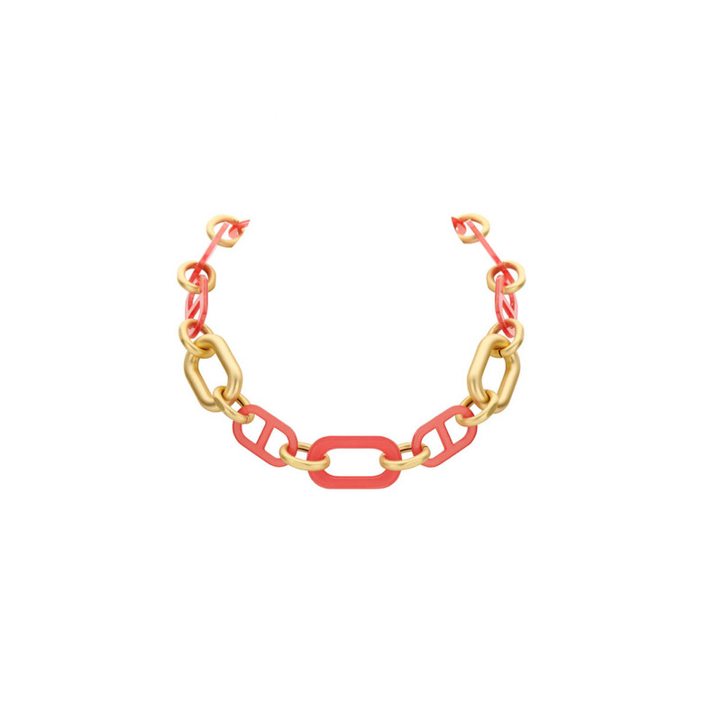 Les Cordes necklace pink